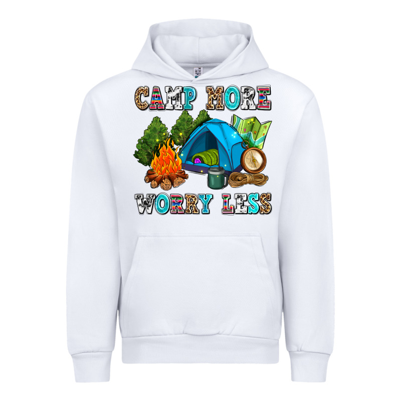 Camp More Worry Less Urban Hoodie by AdoDesignShop | Teevron
