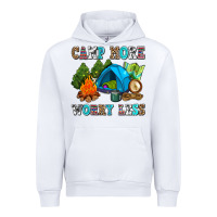White camp more worry less Urban Hoodie - AdoDesignShop