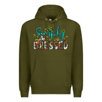 Army Green simply blessed Premium Hoodie - JahusDesignShop