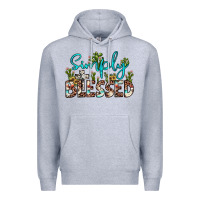 Heather Grey simply blessed Premium Hoodie - JahusDesignShop