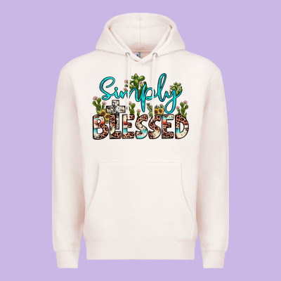Simply Blessed Premium Hoodie Designed By Jahusdesignshop