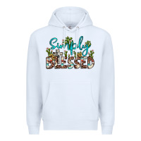 White simply blessed Premium Hoodie - JahusDesignShop