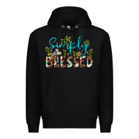 Black simply blessed Premium Hoodie - JahusDesignShop