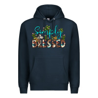 Navy simply blessed Premium Hoodie - JahusDesignShop