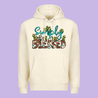 Simply Blessed Premium Hoodie Designed By Jahusdesignshop