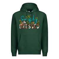 Sports Green simply blessed Premium Hoodie - JahusDesignShop