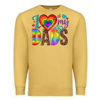 Antique Gold i love my dads Premium Sweatshirt - texasbilliewilder