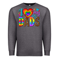 Charcoal Heather i love my dads Premium Sweatshirt - texasbilliewilder