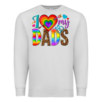 Dove Grey i love my dads Premium Sweatshirt - texasbilliewilder