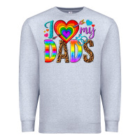 Heather Grey i love my dads Premium Sweatshirt - texasbilliewilder