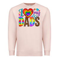 Pale Pink i love my dads Premium Sweatshirt - texasbilliewilder