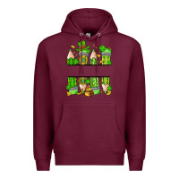 Burgundy personalized st. patrick's day pencils Premium Hoodie - Artiststas