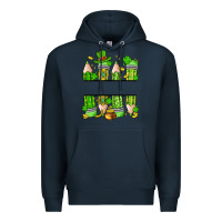 Navy personalized st. patrick's day pencils Premium Hoodie - Artiststas