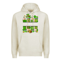 Oatmeal Heather personalized st. patrick's day pencils Premium Hoodie - Artiststas