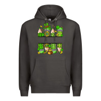 Smoke personalized st. patrick's day pencils Premium Hoodie - Artiststas