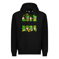 Black personalized st. patrick's day pencils Premium Hoodie - Artiststas
