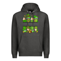 Charcoal Heather personalized st. patrick's day pencils Premium Hoodie - Artiststas