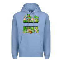 Colony Blue personalized st. patrick's day pencils Premium Hoodie - Artiststas
