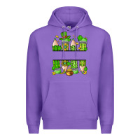 Purple personalized st. patrick's day pencils Premium Hoodie - Artiststas