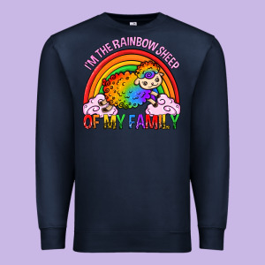 I M The Rainbow Sheep Of My Family Pride Lgbtq Premium Sweatshirt Designed By Texasbilliewilder