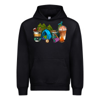 Black camp coffee cups ado Urban Hoodie - AdoDesignShop