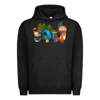Pigment Black camp coffee cups ado Urban Hoodie - AdoDesignShop