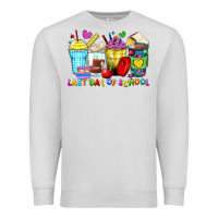 Dove Grey last day of school coffee cups Premium Sweatshirt - Zillion Design Studio