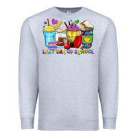 Heather Grey last day of school coffee cups Premium Sweatshirt - Zillion Design Studio