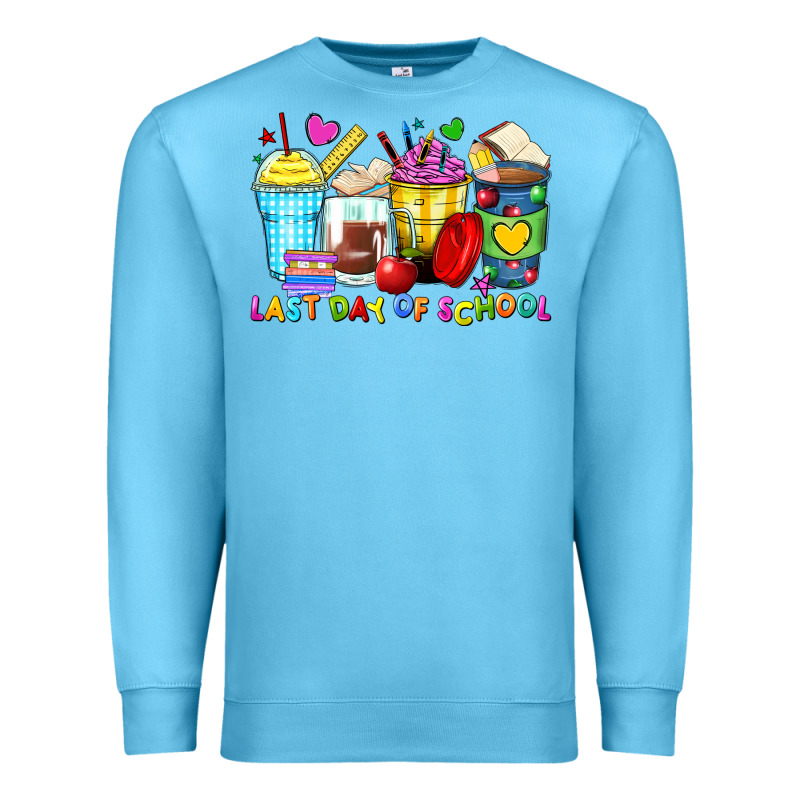 Last Day Of School Coffee Cups Premium Sweatshirt by Zillion Design Studio | Teevron