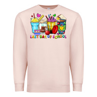 Pale Pink last day of school coffee cups Premium Sweatshirt - Zillion Design Studio