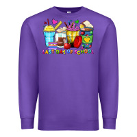 Purple last day of school coffee cups Premium Sweatshirt - Zillion Design Studio