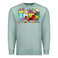Seafoam last day of school coffee cups Premium Sweatshirt - Zillion Design Studio