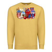Antique Gold 4th of july teacher coffee cups Premium Sweatshirt - Zillion Design Studio