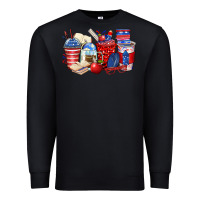 Black 4th of july teacher coffee cups Premium Sweatshirt - Zillion Design Studio
