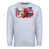 Heather Grey 4th of july teacher coffee cups Premium Sweatshirt - Zillion Design Studio