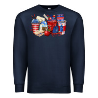 Navy 4th of july teacher coffee cups Premium Sweatshirt - Zillion Design Studio
