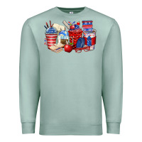 Seafoam 4th of july teacher coffee cups Premium Sweatshirt - Zillion Design Studio