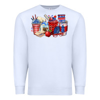 White 4th of july teacher coffee cups Premium Sweatshirt - Zillion Design Studio