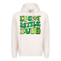 Pale Pink lucky little dude Premium Hoodie - Artiststas