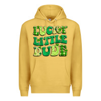 Antique Gold lucky little dude Premium Hoodie - Artiststas