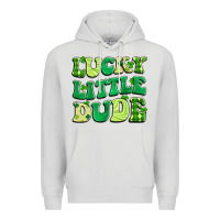 Dove Grey lucky little dude Premium Hoodie - Artiststas