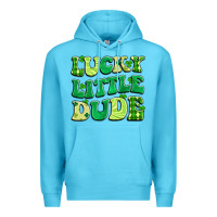 Ocean Blue lucky little dude Premium Hoodie - Artiststas