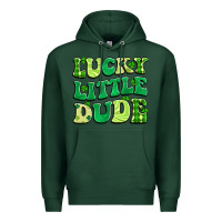 Sports Green lucky little dude Premium Hoodie - Artiststas
