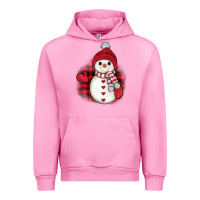 Fuchsia Pink christmas snowman Urban Hoodie - JahusDesignShop