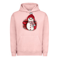 Pigment Salmon christmas snowman Urban Hoodie - JahusDesignShop