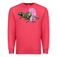 Cardinal Balerina T-Rex Dinosaur With Tutu Premium Sweatshirt - RanaPortraitStore