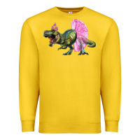 Lemon Balerina T-Rex Dinosaur With Tutu Premium Sweatshirt - RanaPortraitStore