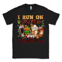 Black i run on coffee and christmas cheer Classic Tee - FaDigitalArtStudio
