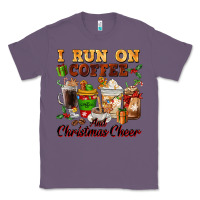 Lavender i run on coffee and christmas cheer Classic Tee - FaDigitalArtStudio