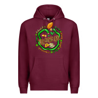 Burgundy teacher st patrick s day Premium Hoodie - Artiststas